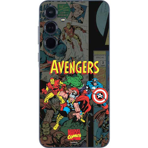 Marvel Classic Comics Avengers Assemble Galaxy A55 5G Skin